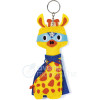 photo-Porte-clé - Figurine en feutrine - A faire soi même - Pédro la girafe - Kit - Mini Couz'in