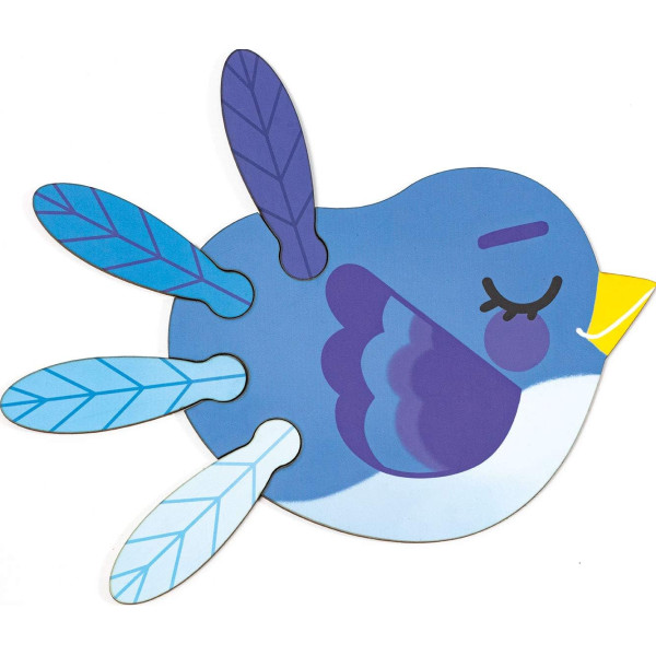 Puzzle - Educatif - 6x5 pièces - Enfant dès 3 ans - Oiseaux - Apprendre les couleurs