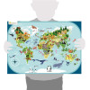 Puzzle - Educatif - 76 pièces - Enfant dès 6 ans - Apprendre pays et continents
