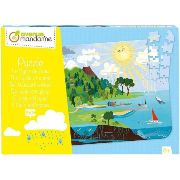 photo-Puzzle - Educatif - 150 pièces - Enfant dès 6 ans - Apprendre le cycle de l'eau