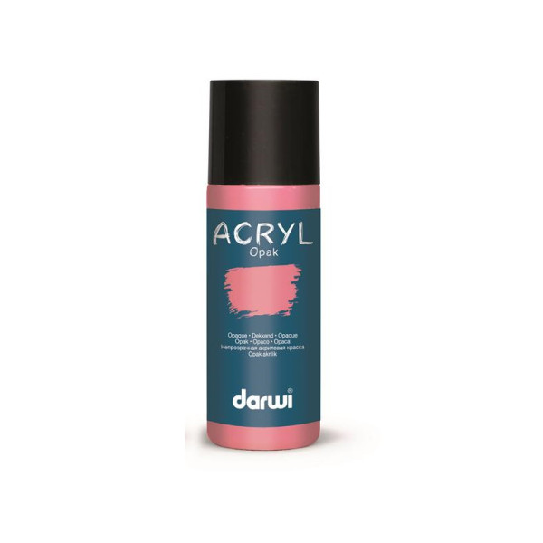 photo-Peinture acrylique - Rose anglais - Tous supports - Opaque - Indélébile - Darwi - 80ml
