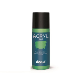 photo-Peinture acrylique - Vert prairie - Tous supports - Opaque - Indélébile - Darwi - 80ml
