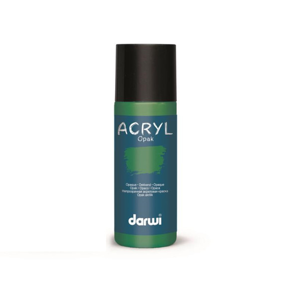 photo-Peinture acrylique - Vert pin - Tous supports - Opaque - Indélébile - Darwi - 80ml