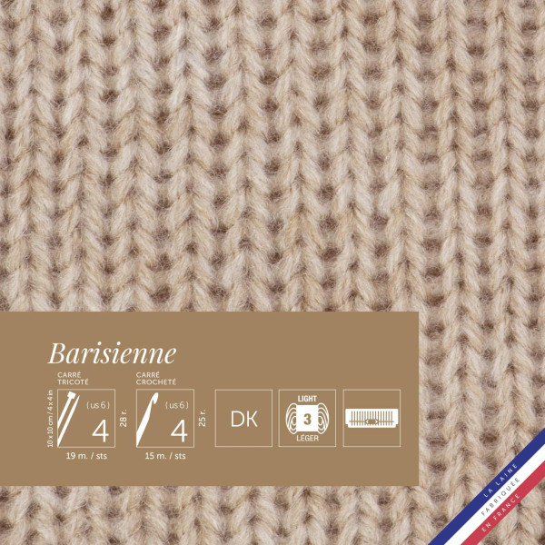 10 pelotes de laine - Blé - 100% acrylique - Bergère de France - Barisienne