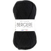 photo-Pelote de laine - Noir - 100% coton bio - 3mm - Tricot et crochet - Bergère de France