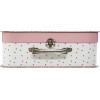 Valisettes - Boîtes - 3 tailles - Enfant - Chambre - Rose/Blanc - Atmosphera