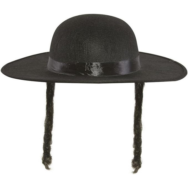 photo-Chapeau Rabbit Jacob avec cheveux - Déguisement - Adulte - Taille unique - Noir
