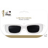 Lunettes de soleil - Blanche - Michel P - Disco - Déguisement - Soirées