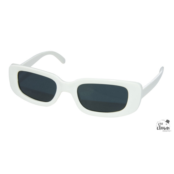 Lunettes de soleil - Blanche - Michel P - Disco - Déguisement - Soirées