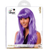 photo-Perruque - Violet - Avec frange - Déguisement - Cheveux longs - Femme