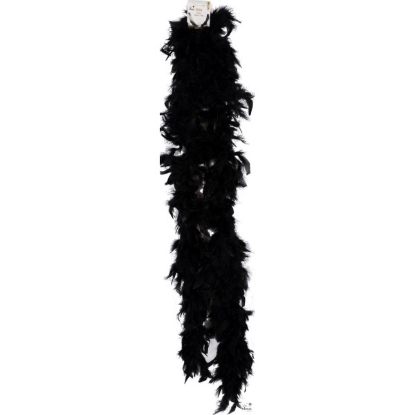 Boa à plumes - Noir - 160 cm - Déguisement - Fête - Soirées - Cabaret - Charleston