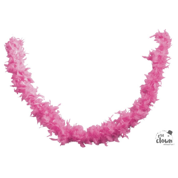 photo-Boa à plumes - Rose - 160 cm - Déguisement - Fête - Soirées - Cabaret - Charleston