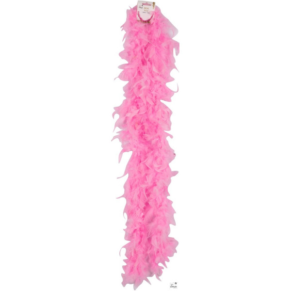 Boa à plumes - Rose - 160 cm - Déguisement - Fête - Soirées - Cabaret - Charleston