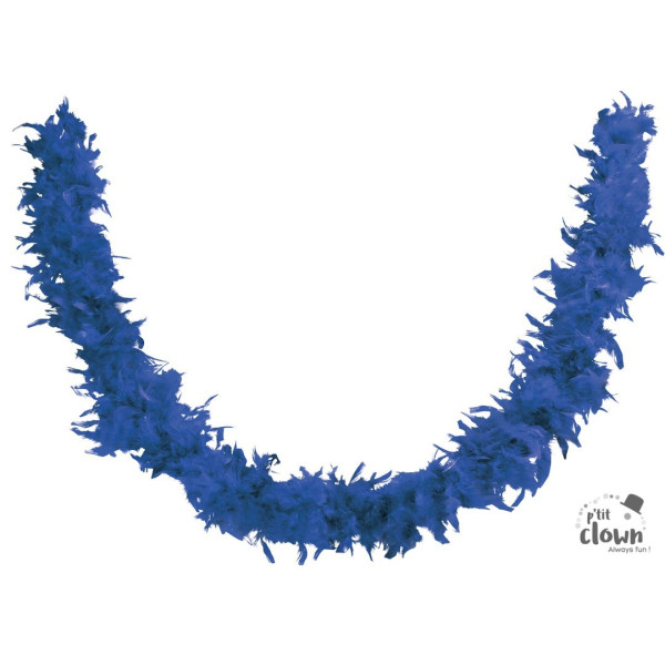 poto-Boa à plumes - Bleu foncé - 160 cm - Déguisement - Fête - Soirées - Cabaret - Charleston