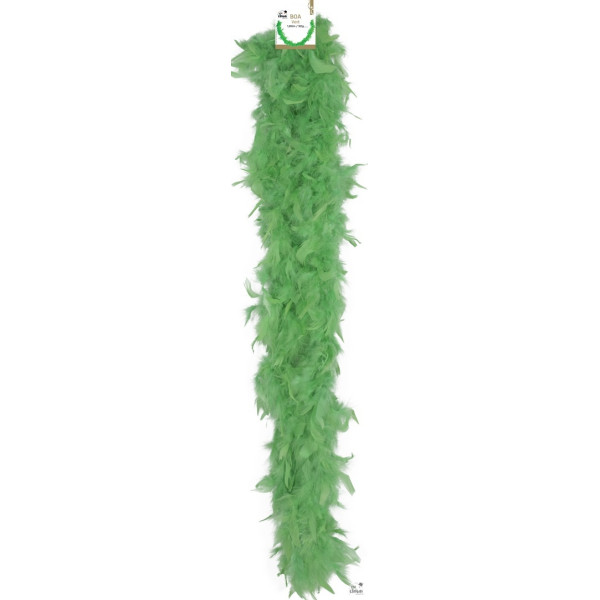 Boa à plumes - Vert - 160 cm - Déguisement - Fête - Soirées - Cabaret - Charleston