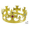 photo-Couronne de roi - Médiéval - Déguisement - Adulte - Or - Fausses pierres