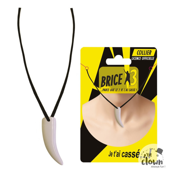 Brice de Nice - Collier avec dent de requin - Déguisement - Surfeur