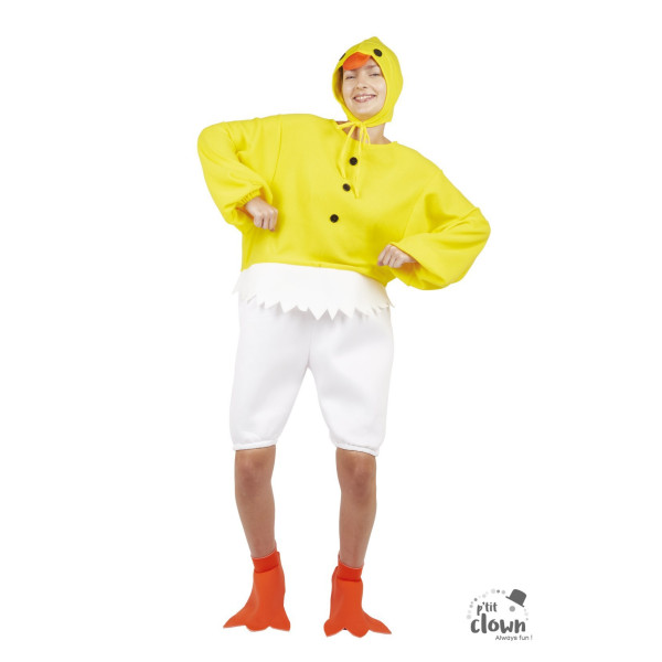 photo-Déguisement - Costume - Poussin - Adulte - Taille unique - Chapeau, tunique, pieds