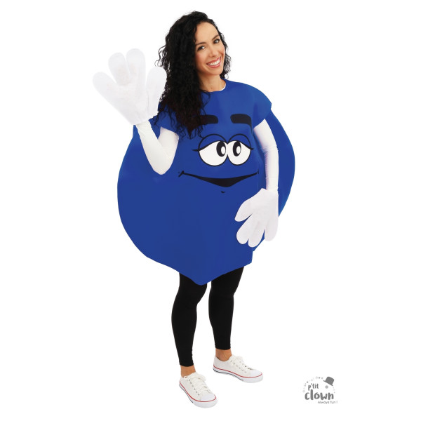 Déguisement - Costume - Bonbon bleu - Adulte - Taille unique - Style M&M's