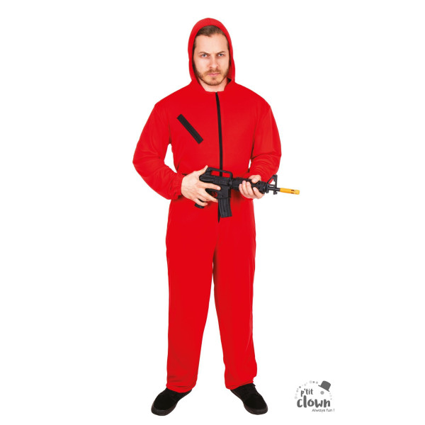 photo-Déguisement - Braqueur - Casa de Papel - Rouge - Adulte - Taille XS