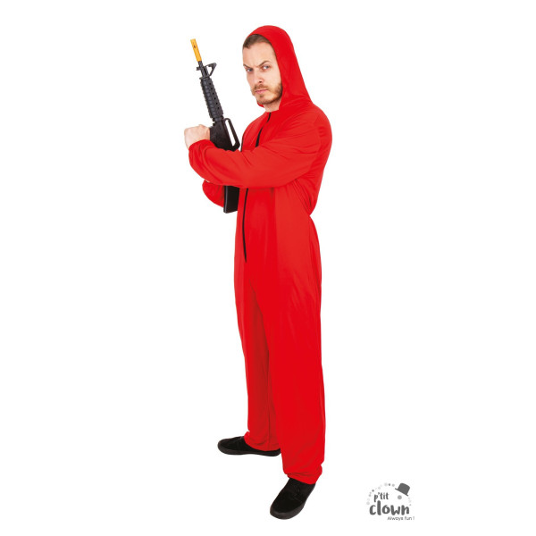 Déguisement - Braqueur - Casa de Papel - Rouge - Adulte - Taille XS