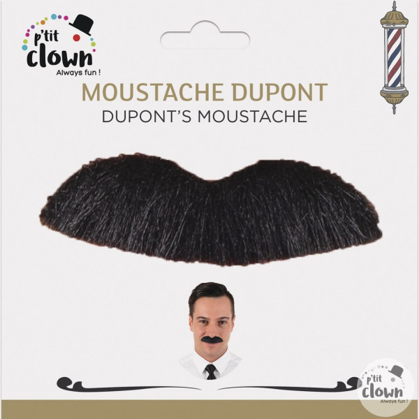 photo-Fausse moustache - Déguisement - Accessoire - Autocollant - Noir