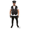 photo-Gilet de biker - Sans manche - Imitation cuir - Noir - Déguisement - Taille unique