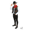 Gilet de cowboy - Pirate - Sans manche - Marron - Déguisement - Taille unique