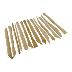 Kit 8 Guides En Bois Pour Argile Polymère & Poterie - Rouleau à Épaisseur Réglable - Outil Sculpture Modelage Pâtisserie