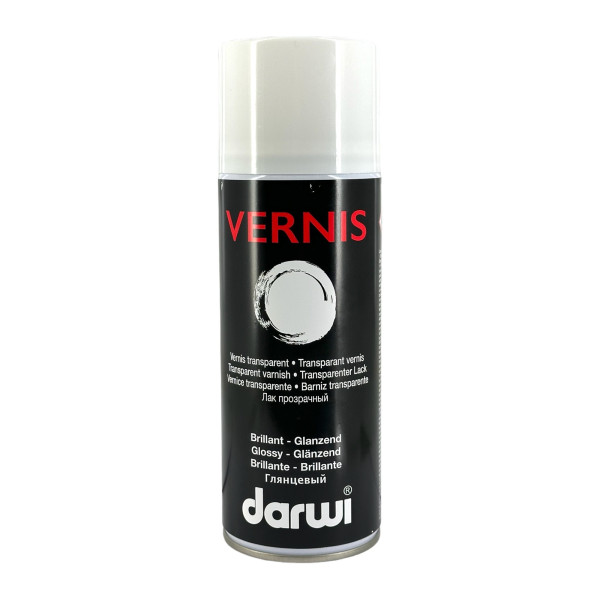 photo-Vernis - Transparent - Brillant - Tous supports - Bombe de 400ml - Darwi