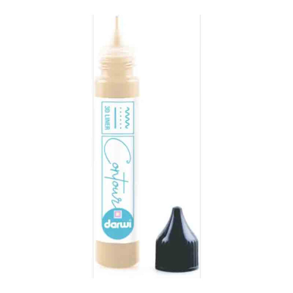 photo-Peinture pour contour et relief - Or - Effets vitrail - Sur verre - Darwi - 30ml