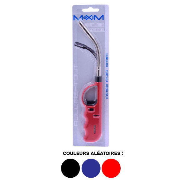 Allume-gaz - Embout flexible - Rechargeable - Pour barbecue, cuisinière, cheminée