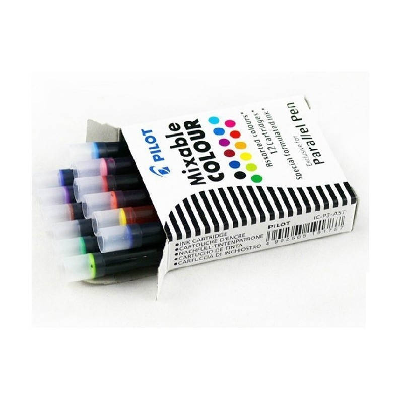 photo-12 cartouches d'encre pour stylo plume calligraphie Parallel Pen - Pilot