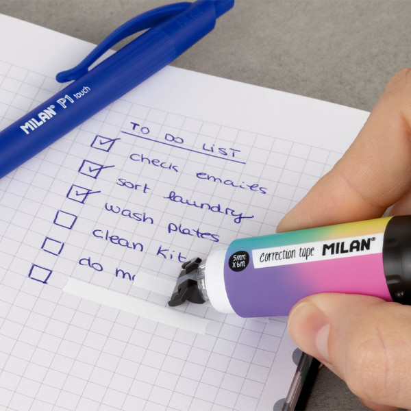 Ruban correcteur - Souris de correction - Ruban 6mx5mm - Pour l'école - Milan