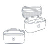 Petit sac isotherme - Pour lunch box - Boîte repas incluse - 1,5L - 22x12,5x12cm