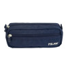 photo-Trousse - Scolaire - Bleu - Rectangulaire - 2 fermetures éclair - Milan