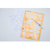 Gabarit trace-bulles - A4 - 25 formes - BD - Manga - Comics - Modèle A - GRAPH'IT
