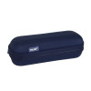 photo-Trousse - Scolaire - Bleu marine - Ovale - Rigide - Résistante - 20x9x6,7cm
