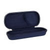 Trousse - Scolaire - Bleu marine - Ovale - Rigide - Résistante - 20x9x6,7cm