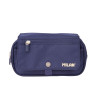 Trousse - Scolaire - Bleu marine - 4 compartiments - Grand format - Fermetures éclair
