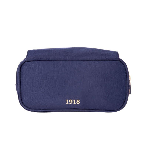 Trousse - Scolaire - Bleu marine - 4 compartiments - Grand format - Fermetures éclair