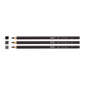 Crayons - Fusain - Dessin - Beaux-arts - Doux, moyen et dure - 3 crayons