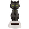 photo-Figurine - Chat noir - Porte bonheur - Décoration - Fonctionne à l'énergie solaire