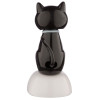 Figurine - Chat noir - Porte bonheur - Décoration - Fonctionne à l'énergie solaire
