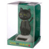 Figurine - Chat noir - Porte bonheur - Décoration - Fonctionne à l'énergie solaire