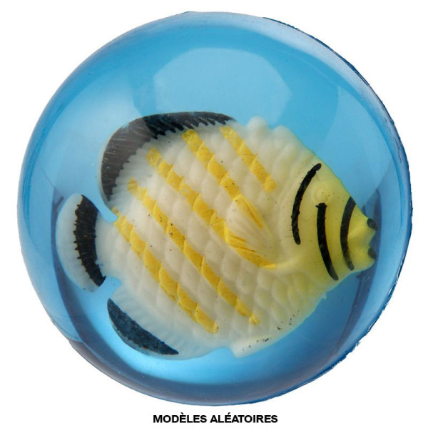 Balle rebondissante - Poissons tropicaux - 3D - Jeu - Enfant - Kermesse