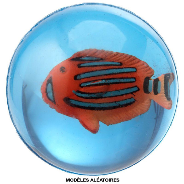Balle rebondissante - Poissons tropicaux - 3D - Jeu - Enfant - Kermesse