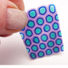 Pâte polymère - A cuire - Pâte à modeler - Émeraude - Bloc de 56g - Cernit - Translucent