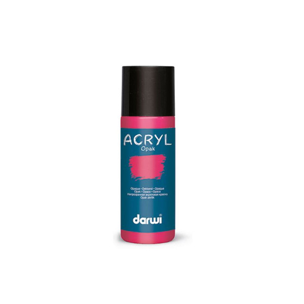 photo-Peinture acrylique - Magenta - Tous supports - Opaque - Indélébile - Darwi - 80ml