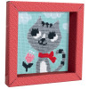 Canevas - Enfant - Point de croix - Chat - 14x14xcm - Fils et aiguilles - Avenue Mandarine